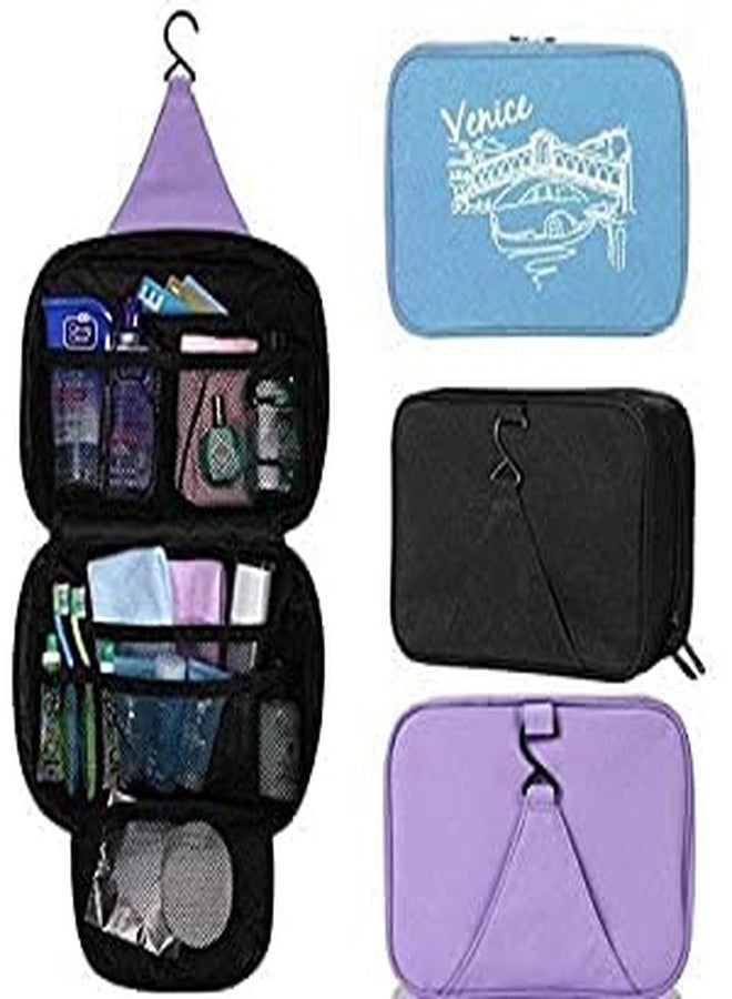 Krupasadhya Travel Cosmetic Makeup Pouch Toiletry Bag Organizer Fabric - Multi-Colour - Image 1
